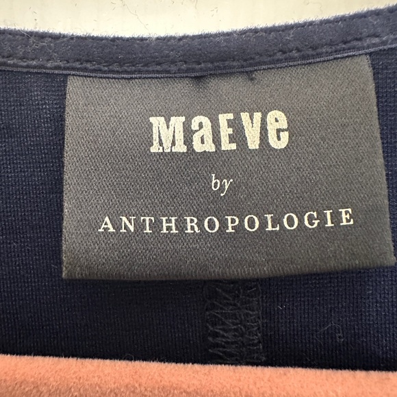 Anthropologie Maeve Women's Sevigny Blue Polka Dot Puff Sleeve Blouse (set) - Picture 2 of 12